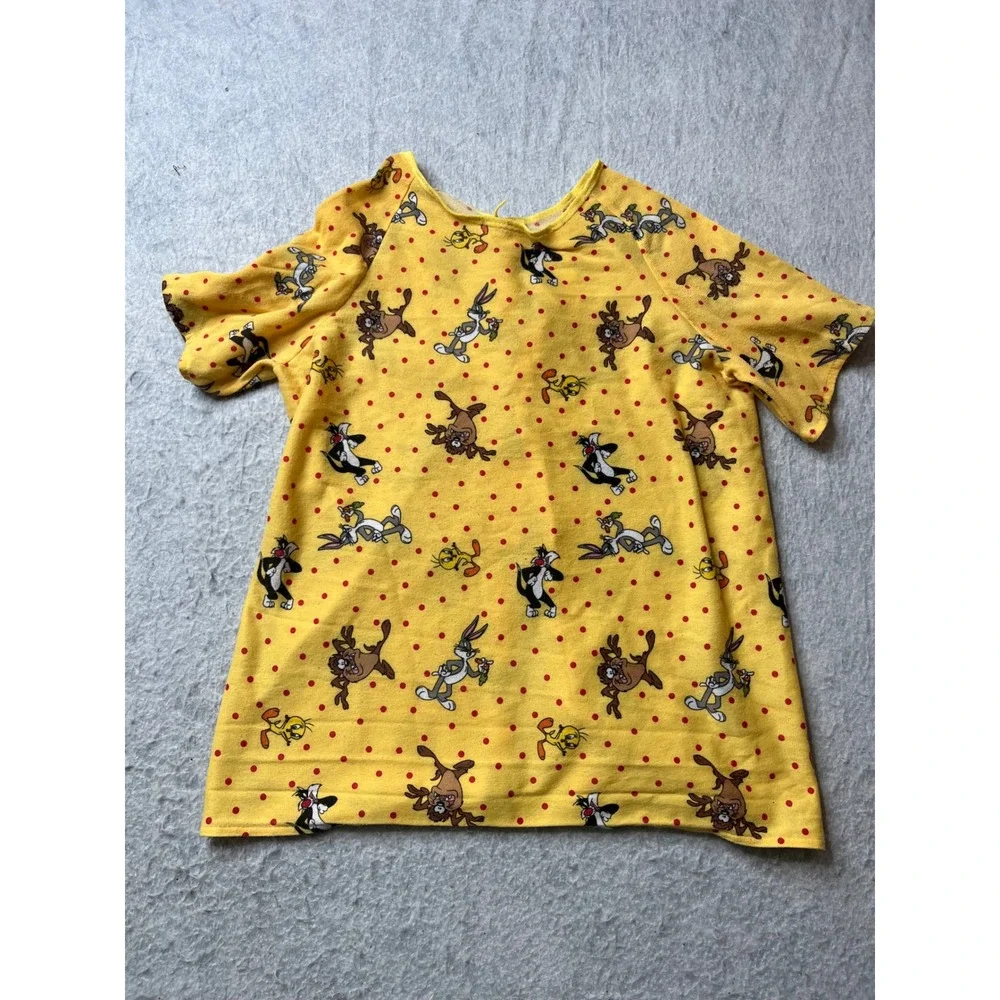 Kids x-small Looney Tunes vintage 90s hospital gown open back‎ unique 2T